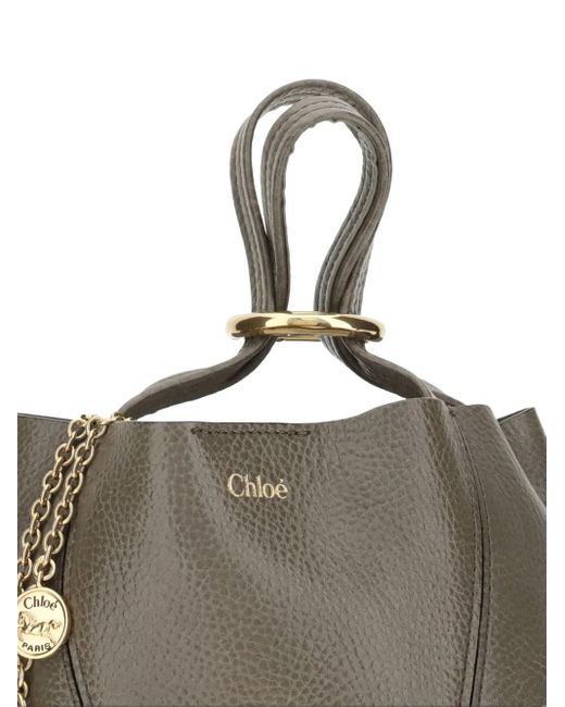 Borsa A Spalla Con Catena di Chloé in Gray