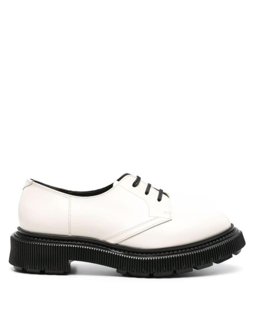 Adieu White Type 132 Leather Derby Shoes