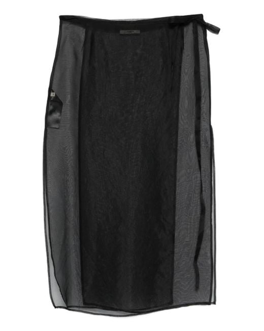 Barena ラップスカート Black