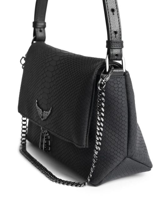 Zadig & Voltaire Black Rocky Ii Soft Savage Bag