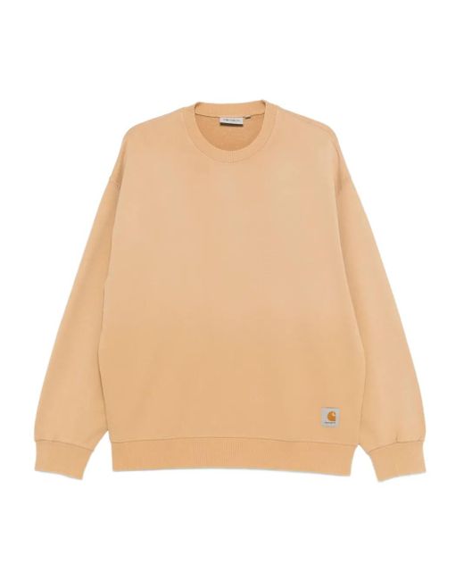 Carhartt Natural Hudson Sweatshirt mit rundem Ausschnitt