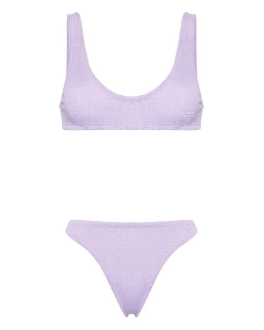 Haut de bikini bandeau à effet froissé Mc2 Saint Barth en coloris Purple