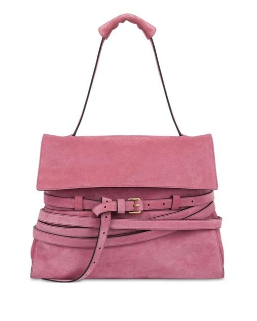 Moschino Pink Tie Me Shoulder Bag