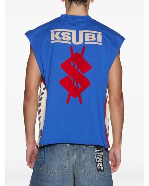 Ksubi Blue Zoom Ekcess Vest for men