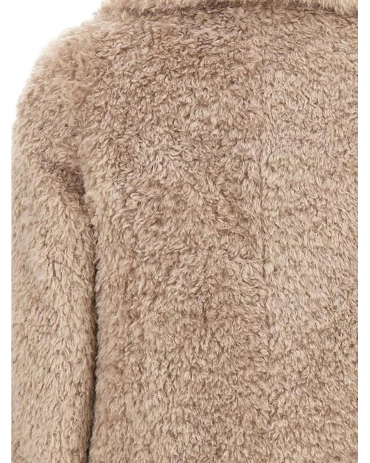 Herno Natural Buttoned Faux-Fur Coat