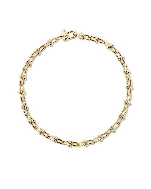 Tiffany & Co Metallic 18kt Yellow Gold Tiffany City Hardwear Micro Link Bracelet