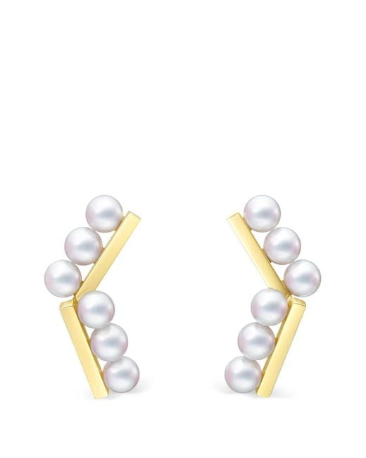 Tasaki Metallic Balance Neo Pearl Earrings
