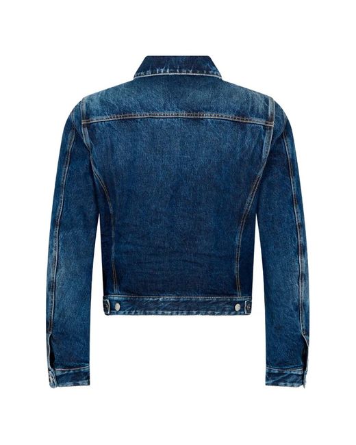 DSquared² Blue Dark Highlight Mini Front Jean Jacket for men