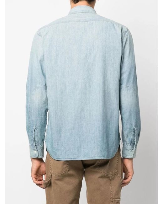 メンズ RRL Illinois デニムシャツ Blue