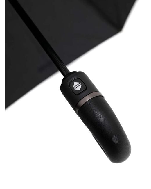 Moschino Black Pinstripe-Print Umbrella