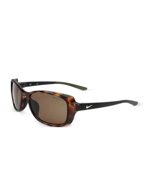 Nike Brown Breeze Geometric Sunglasses for men