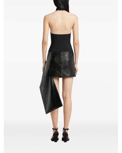 Courreges Black Halter-Neck Jersey Bodysuit