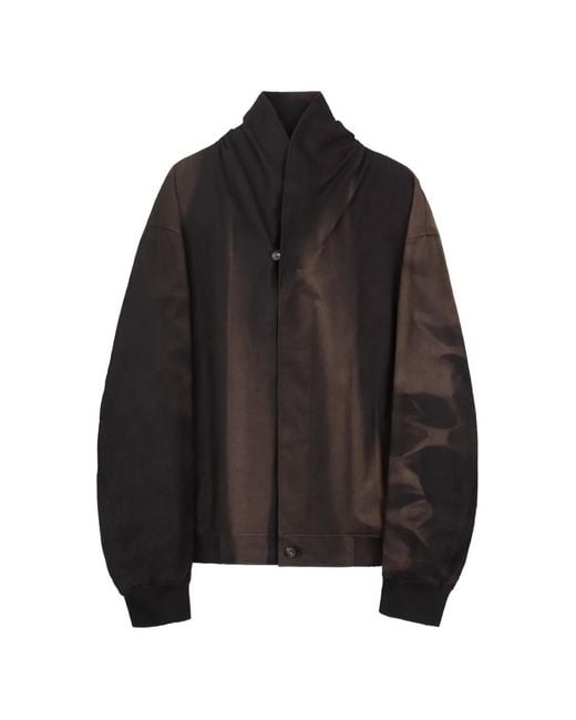 JiyongKim Black Shawl-Collar Jacket for men