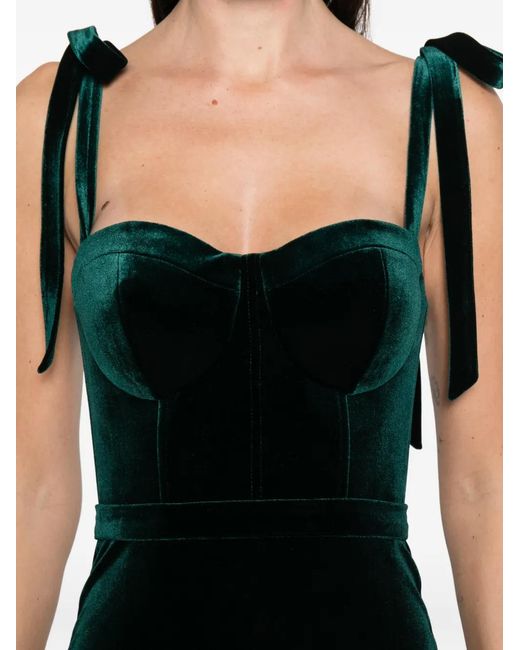 Cristallini Black Cybele Tie Strap Maxi Dress