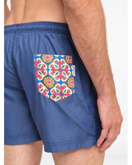 メンズ Peninsula ドローストリング トランクス水着 Blue