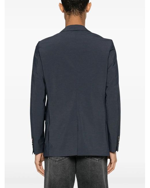 Rrd Blue Single-Breasted Blazer for men