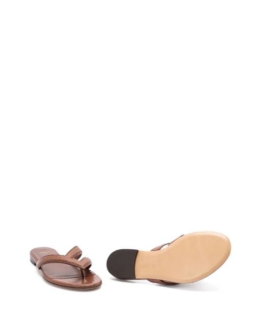 Fendi Brown Fling Flat Sandals