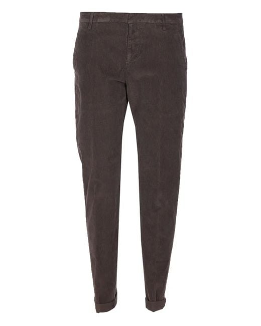 Dondup Tapered-Hose aus Cord in Gray für Herren