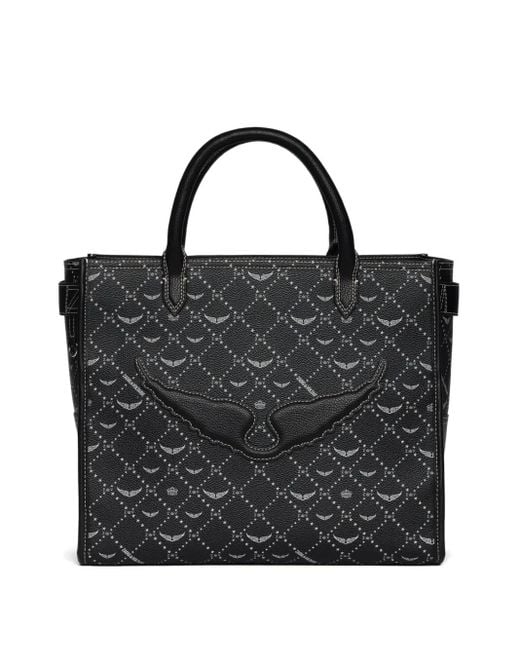 Zadig & Voltaire Black Angel Tote Bag mit Logo
