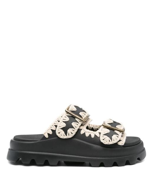 Mou Black Eva Slides