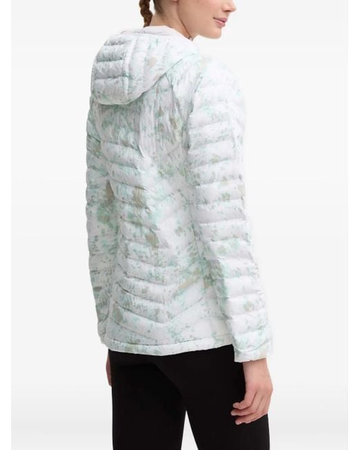 Columbia White Powder Lite Hooded Puffer Jacket
