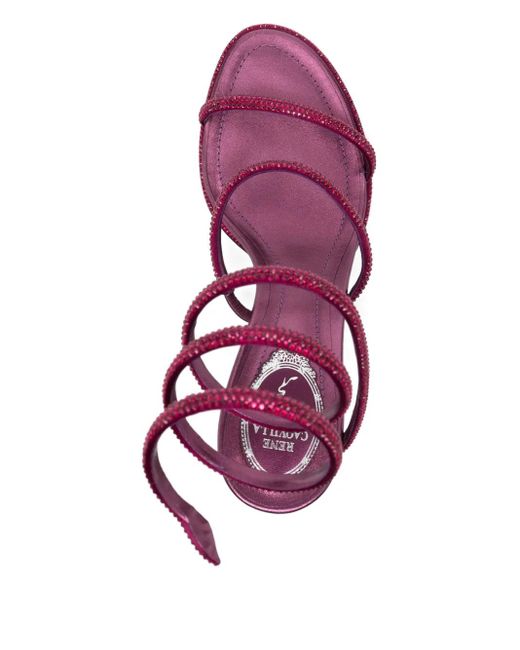 Rene Caovilla Pink 80Mm Cleo Sandals