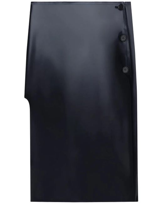 Courreges Blue Oblique Translucent Skirt
