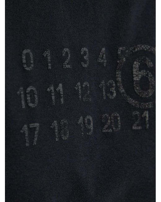 MM6 by Maison Martin Margiela Numbers プリント Tシャツ Black