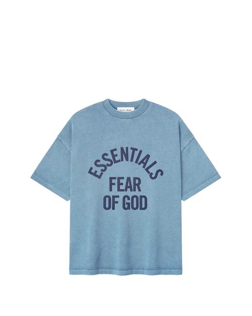 Fear Of God Blue Campus 90's Short Sleeve Tee for men