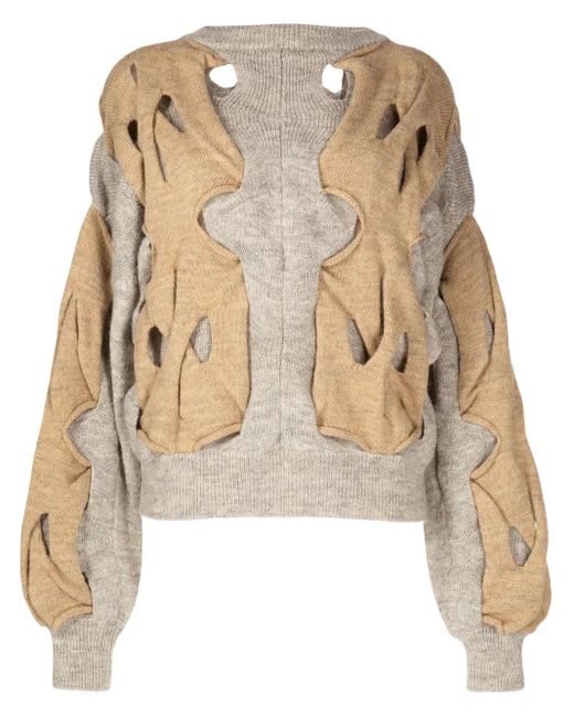 Toga Natural Panelled Cut-Out Jumper