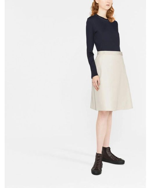 Fabiana Filippi Blue Contrast-Trim Sweater