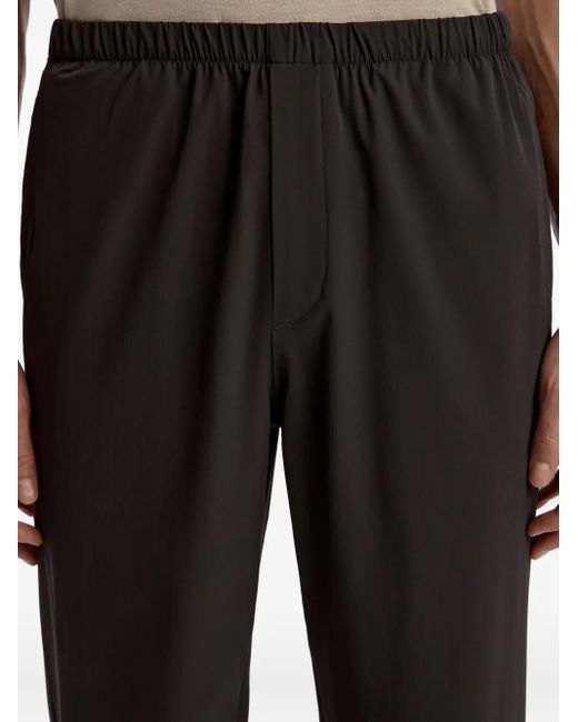 12 STOREEZ Black Tech-Shell Trousers for men