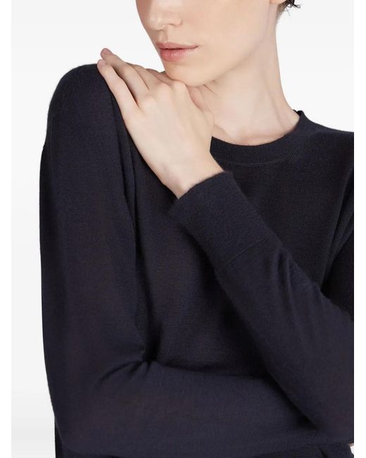 Zanone Blue Pullover Mit Rundhalsausschnitt