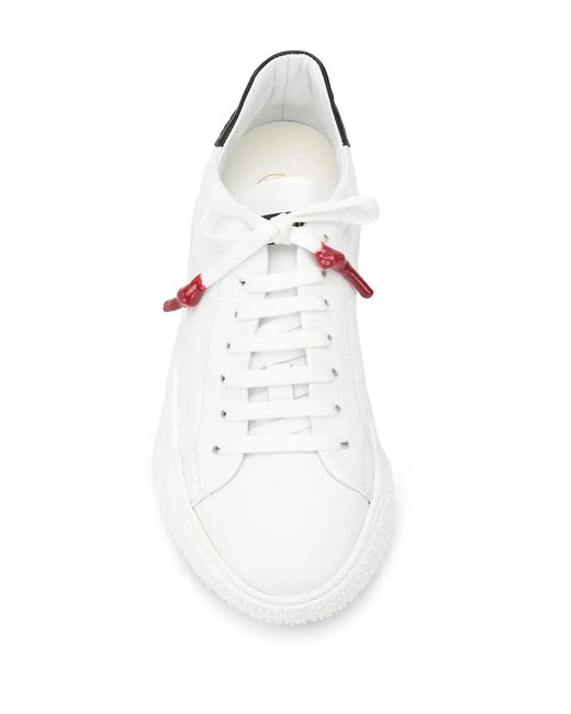Giuliano Galiano White Nemesis Low-Top Sneakers