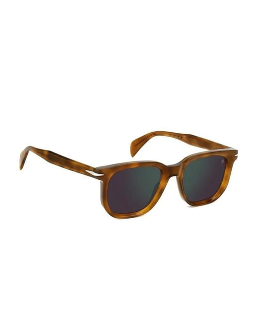 David Beckham Brown Square Sunglasses for men