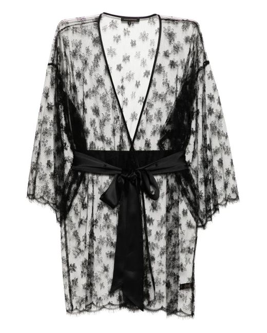 Kiki de Montparnasse Badjas Met Kant in het Gray