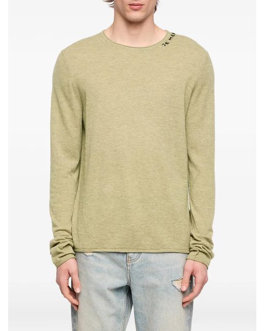 Zadig & Voltaire Natural Teiss Cashmere Sweater for men