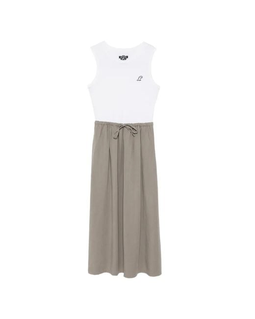SPORT b. by agnès b. White Sleeveless Midi Dress