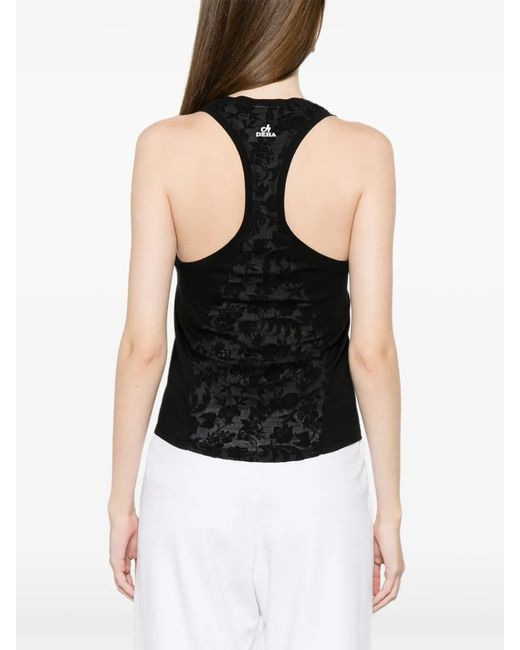 Deha Black Racer-Back Tank Top
