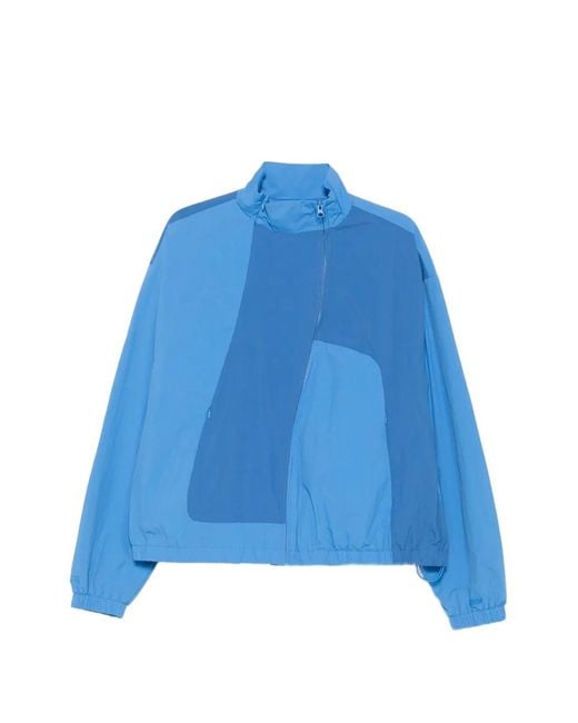 Arte' Blue Veste Curve À Design Colour Block for men