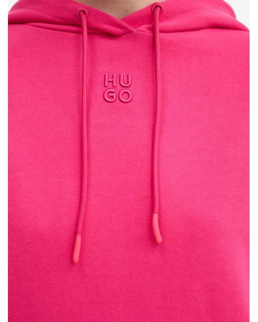 Sudadera Delfinia con capucha y logo HUGO de color Pink