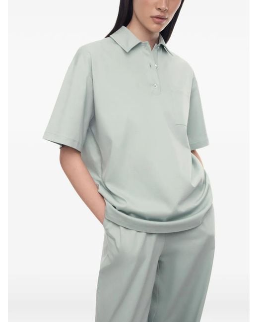 12 STOREEZ Blue Mica Mercerised Cotton Polo Shirt