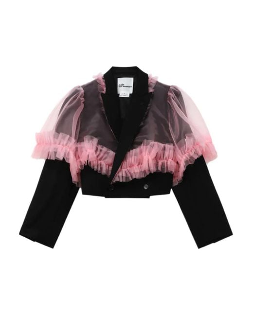 Noir Kei Ninomiya Black Ruffled Jacket