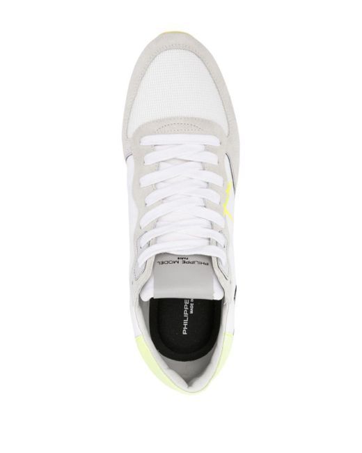 Sneakers con inserti di Philippe Model in White da Uomo