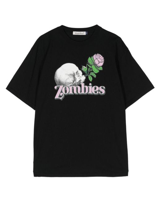 Undercover Black Zombies Graphic-print Cotton T-shirt for men