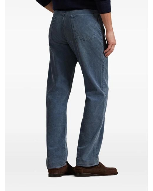 Polo Ralph Lauren Blue Corduroy-Texture Trousers for men