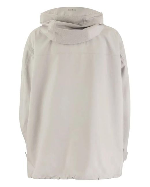 Herno Gray Hooded Parka