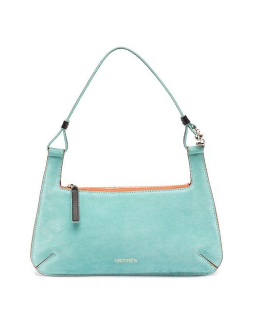 Siedres Blue Isola Leather Tote Bag