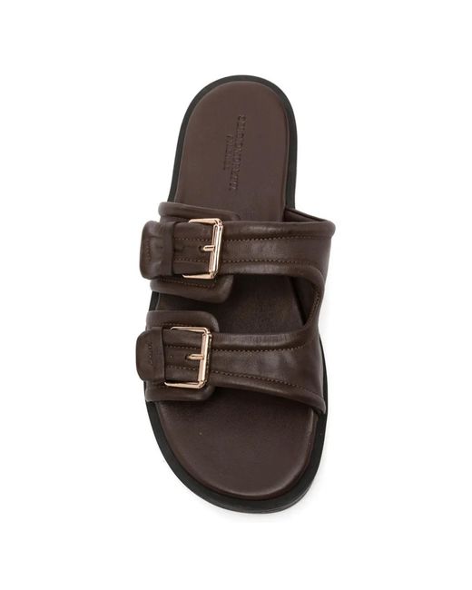 SERGIO MORETTI FIRENZE White Buckle-Fastening Sandals