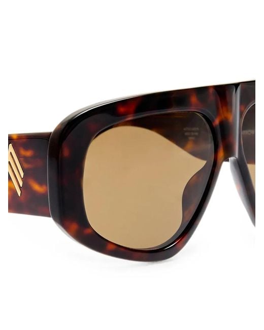 The Attico Black Milano Pilot Sunglasses